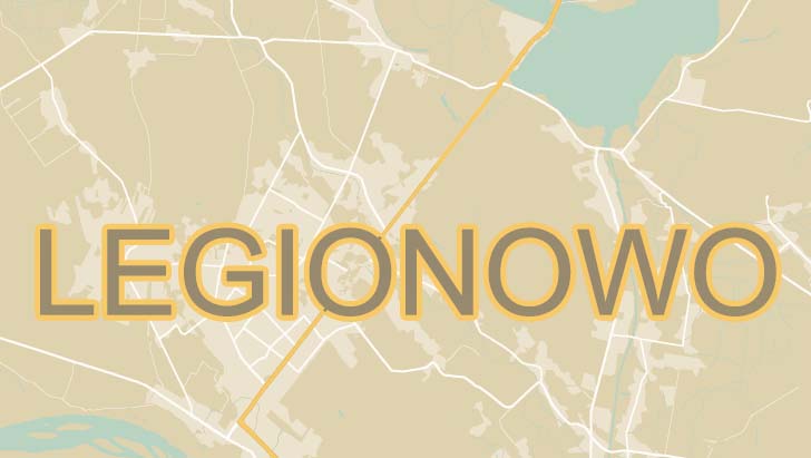 Mapa Legionowa i powiatu legionowskiego